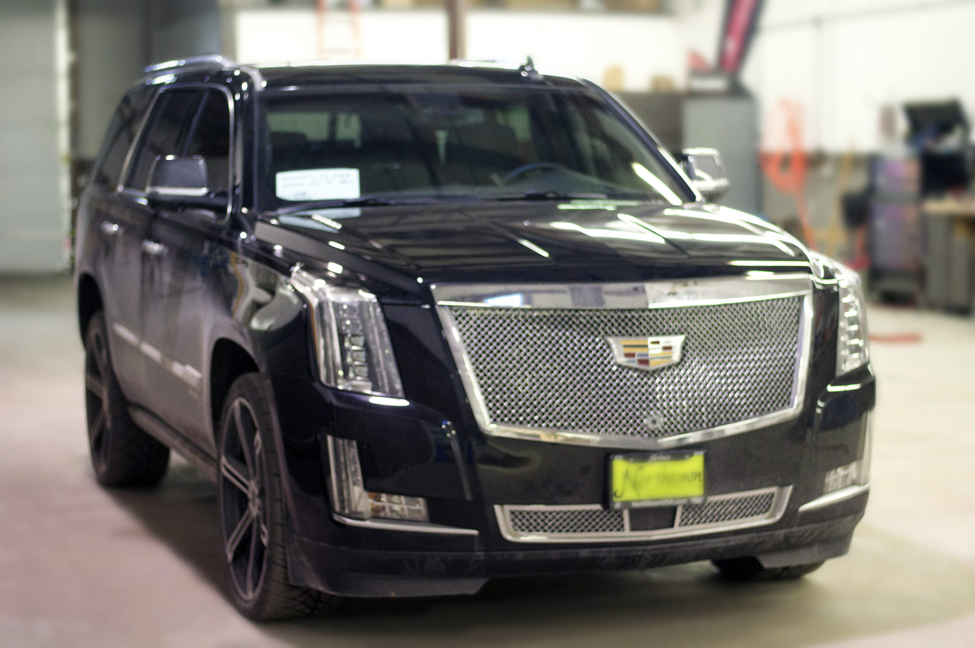 Custom Enclosure Four 8" Subs Escalade HPE600 HENNESSY InPhase Car Audio