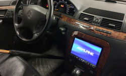 Custom Dash fits 8″ Alpine Screen in S-Class Mercedes-Benz